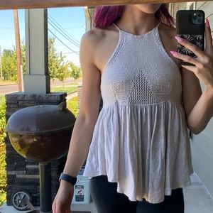 Free People Flowy Open Back Tank